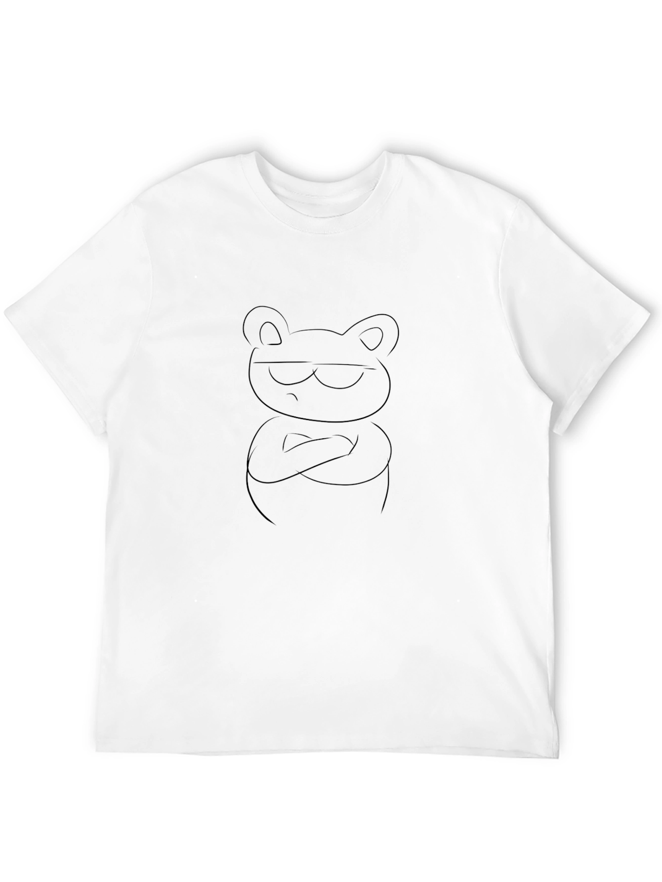 Cool Bear Graphic Tee - Black Cotton Blend