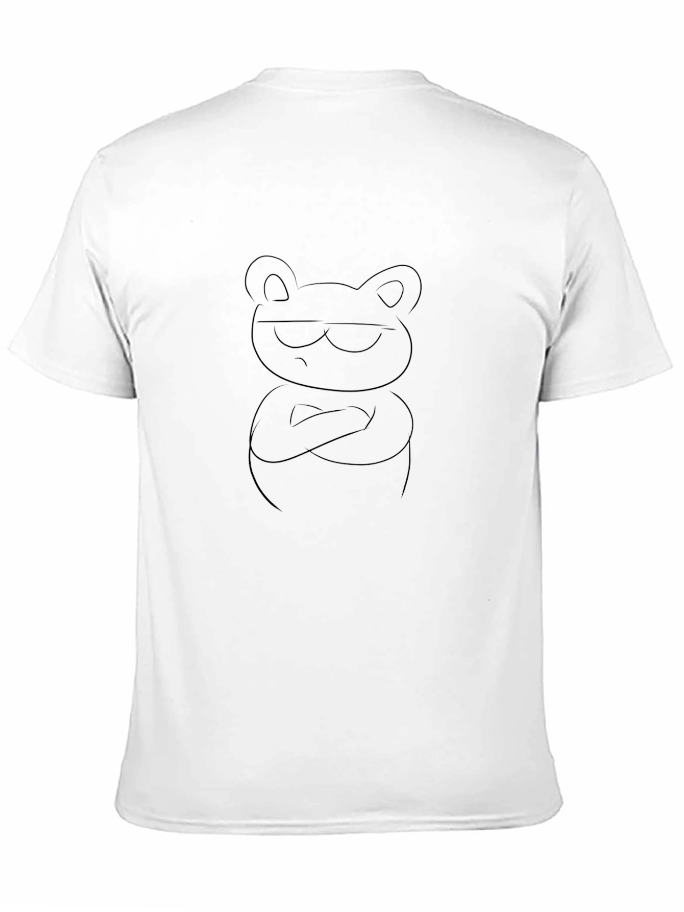 Cool Bear Graphic Tee - Black Cotton Blend