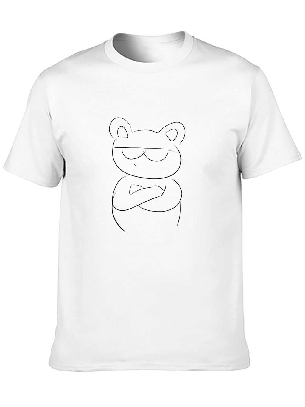 Cool Bear Graphic Tee - Black Cotton Blend