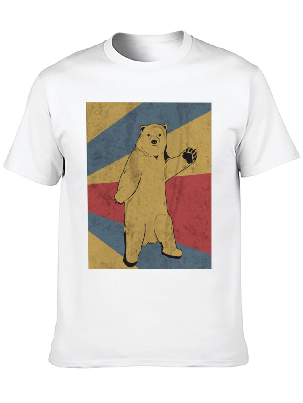Retro Bear Graphic Tee - Mens Black T-Shirt