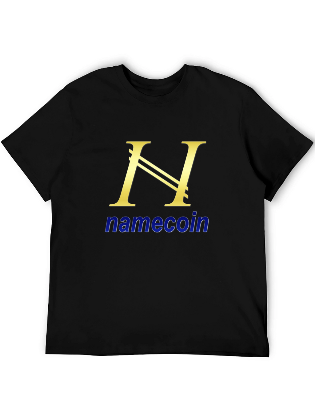 Namecoin Black T-Shirt Cryptocurrency Design