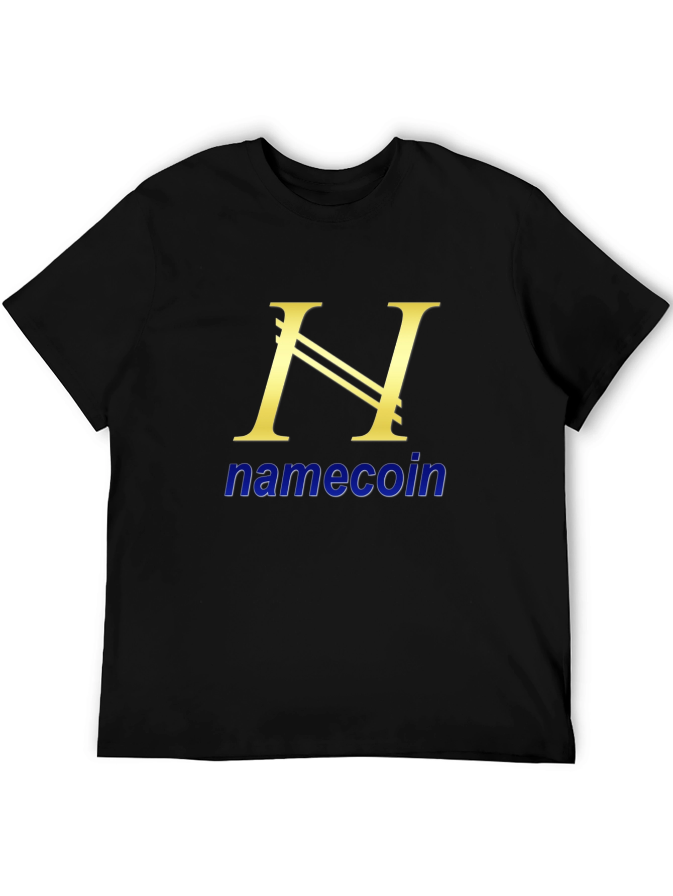 Namecoin Black T-Shirt Cryptocurrency Design