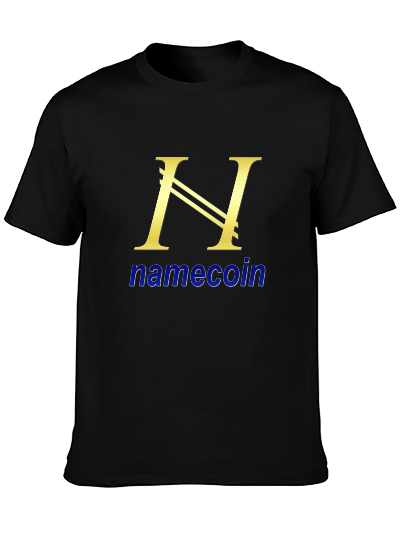 Namecoin Black T-Shirt Cryptocurrency Design