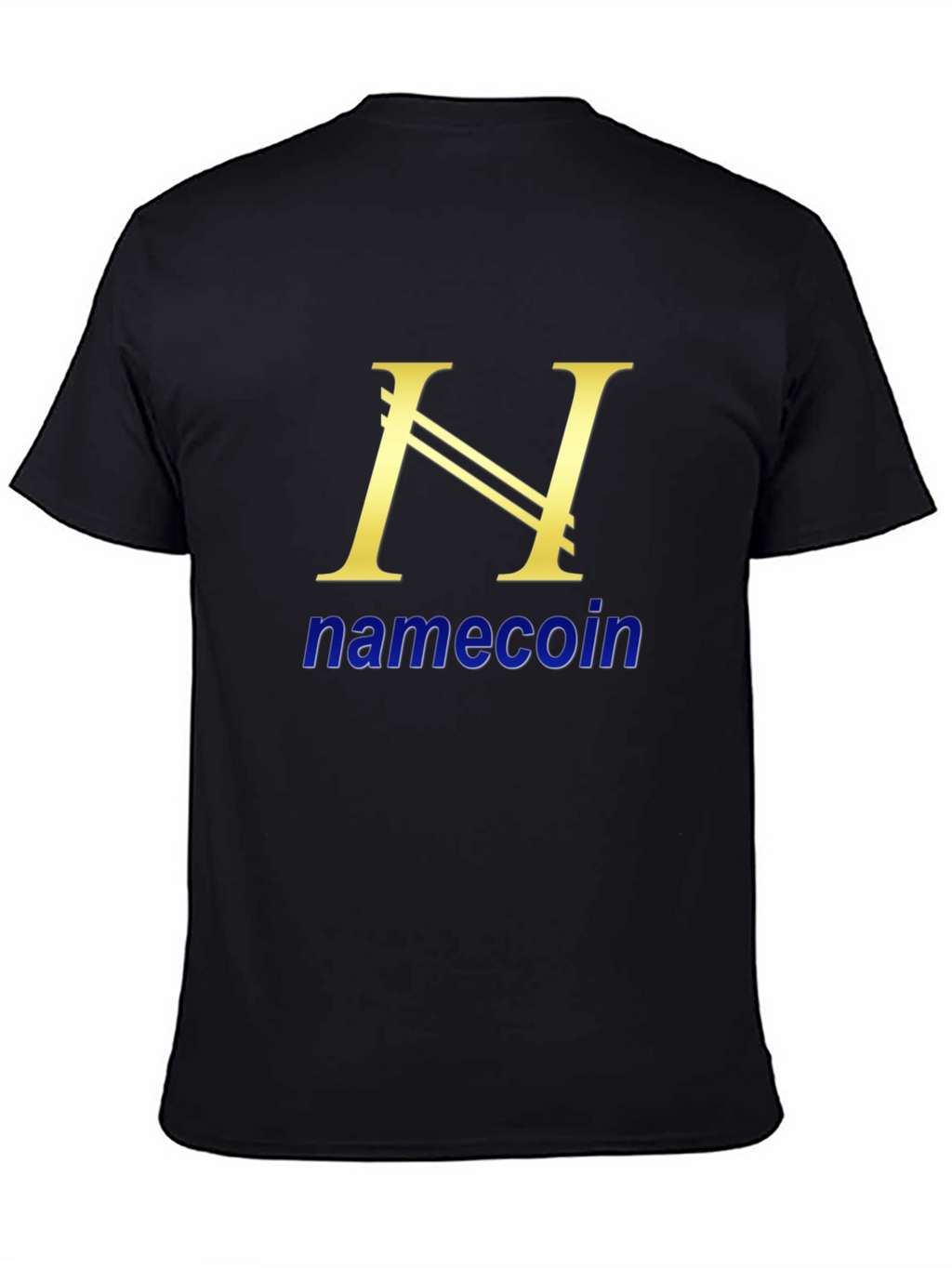 Namecoin Black T-Shirt Cryptocurrency Design