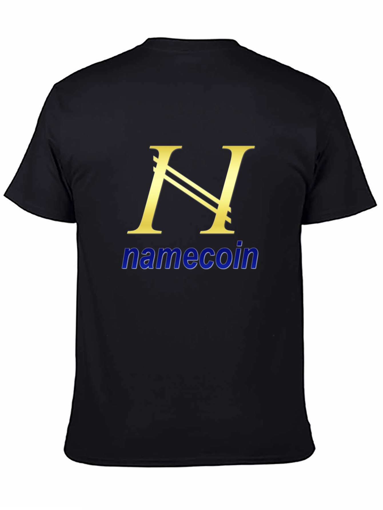 Namecoin Black T-Shirt Cryptocurrency Design