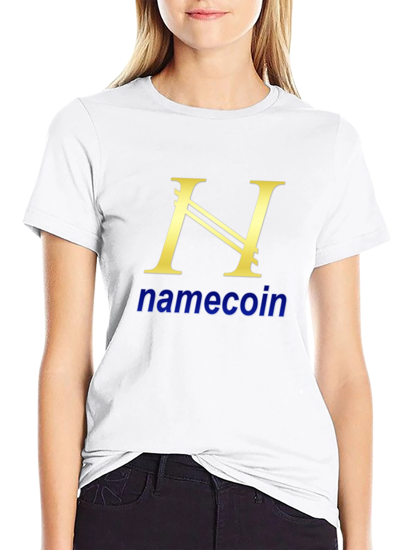 Namecoin Black T-Shirt Cryptocurrency Design