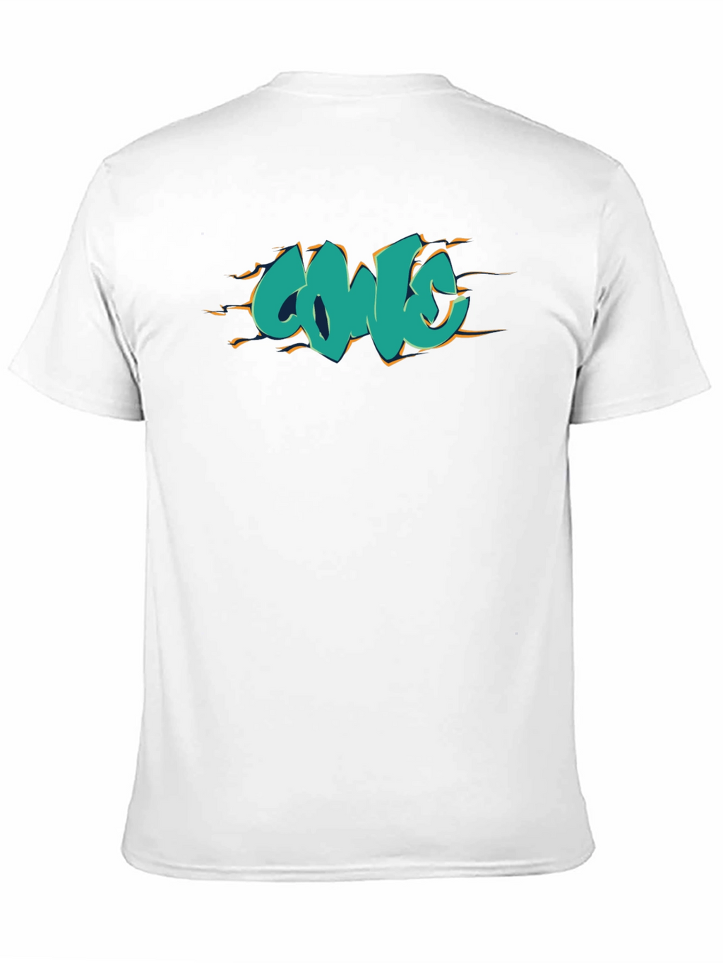 Cool Graffiti Style Graphic Tee - Black Cotton Shirt