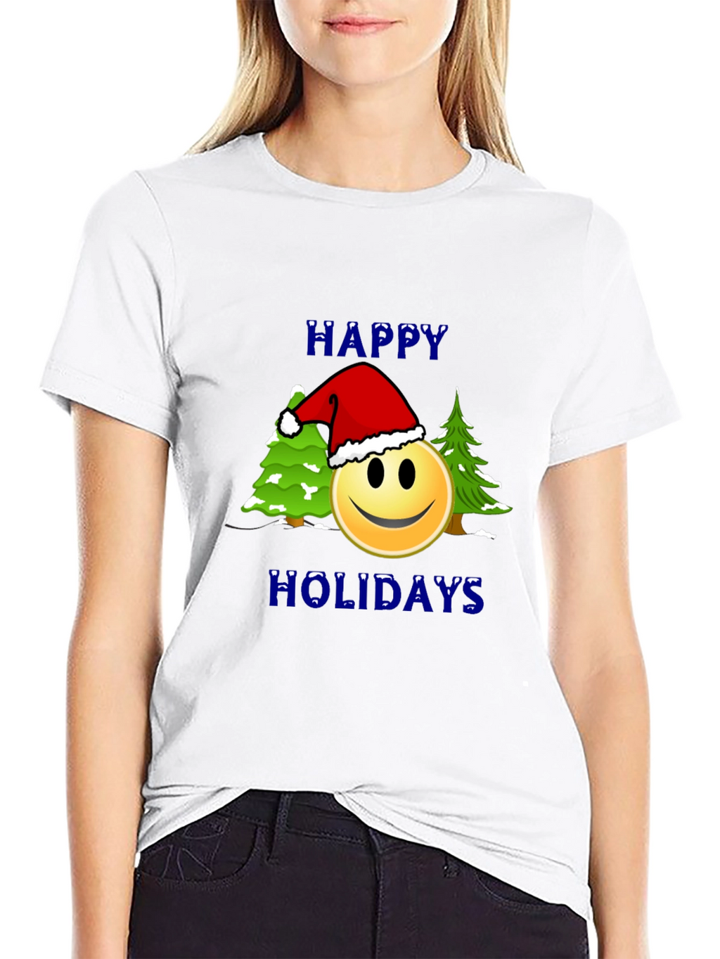 Holiday Smiley T-Shirt - Festive & Fun!