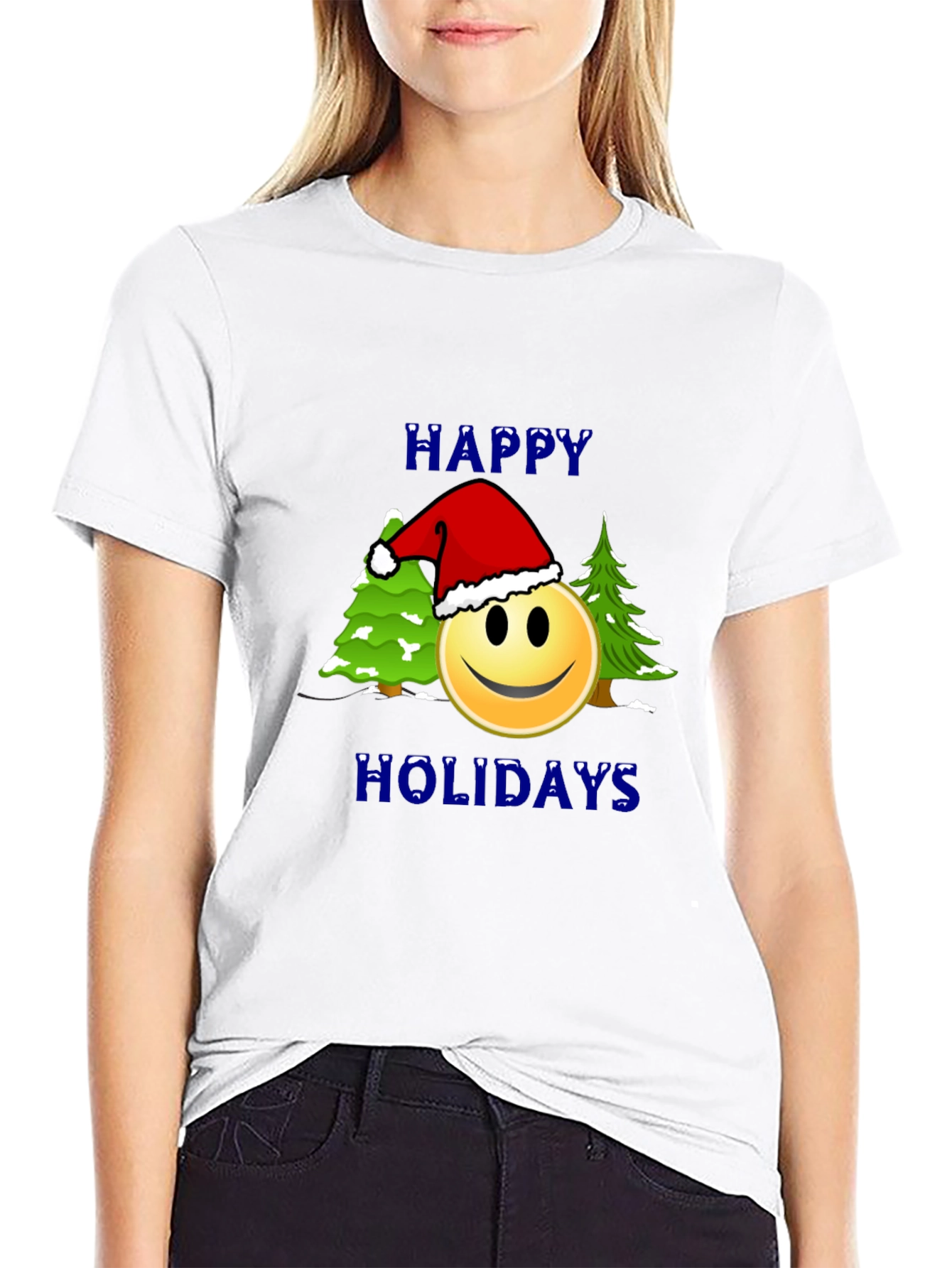 Holiday Smiley T-Shirt - Festive & Fun!