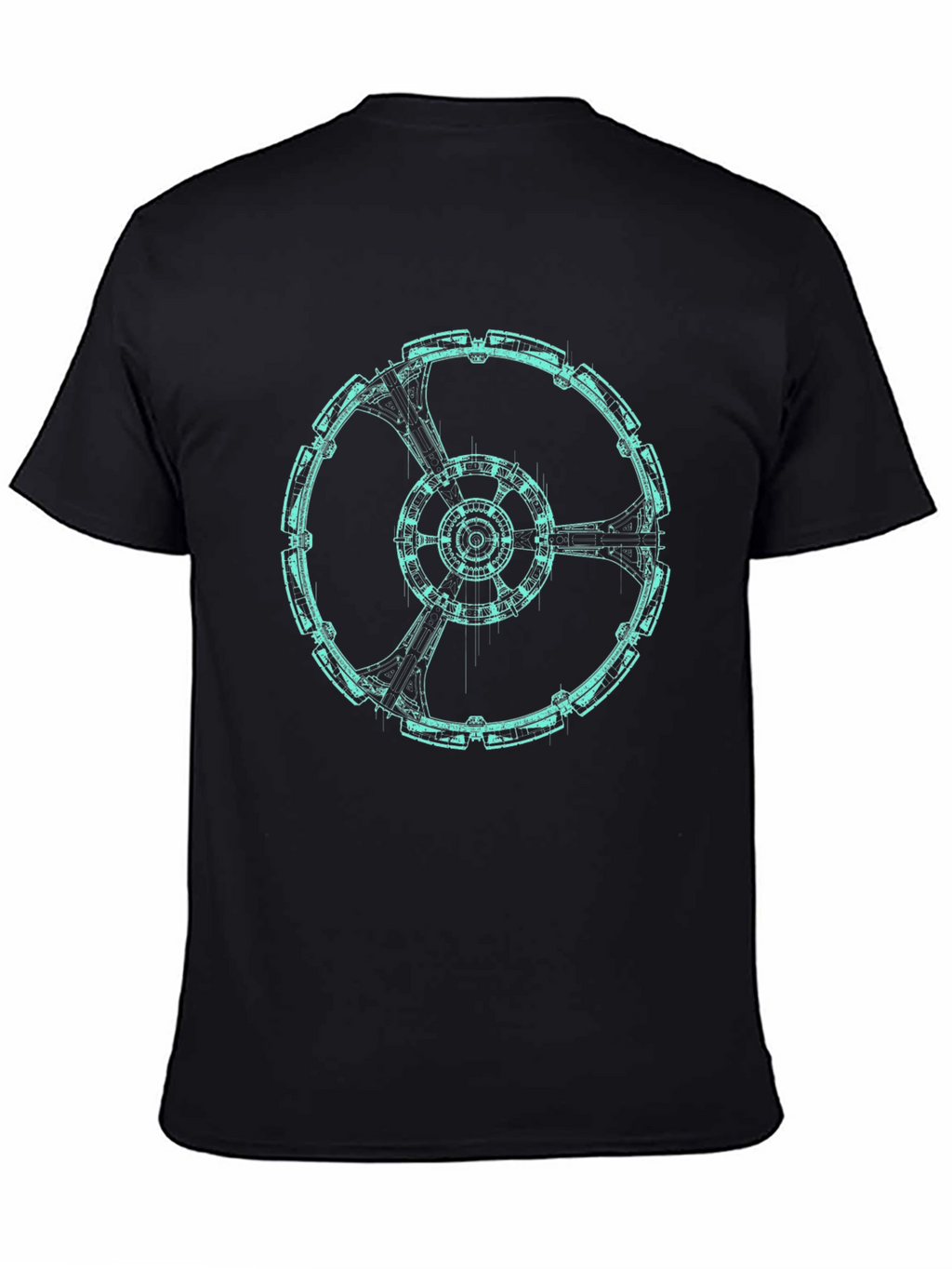 Sci-Fi Ring Graphic Tee - Modern Design