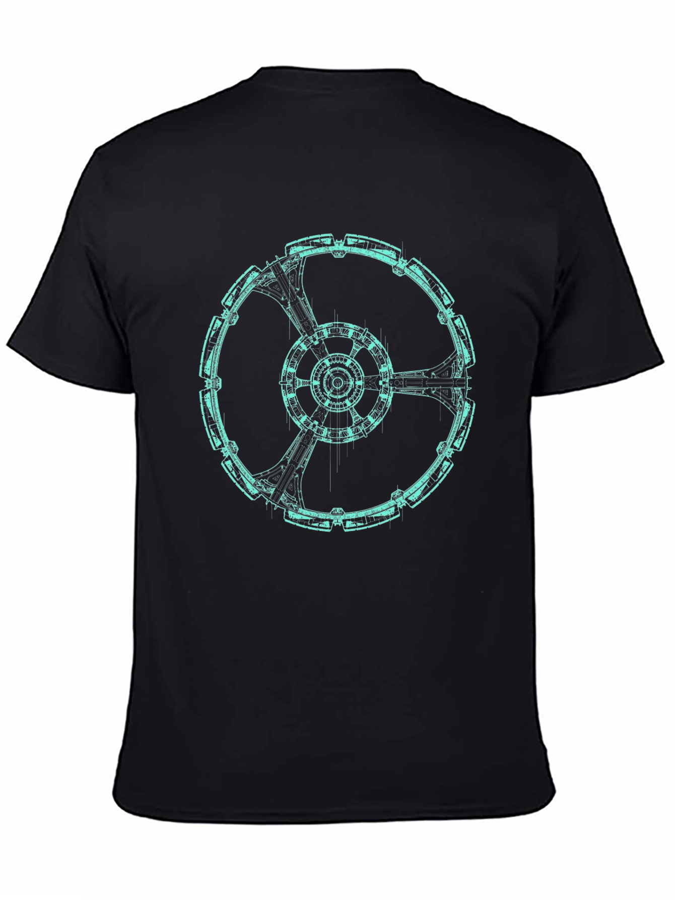 Sci-Fi Ring Graphic Tee - Modern Design