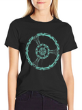 Sci-Fi Ring Graphic Tee - Modern Design