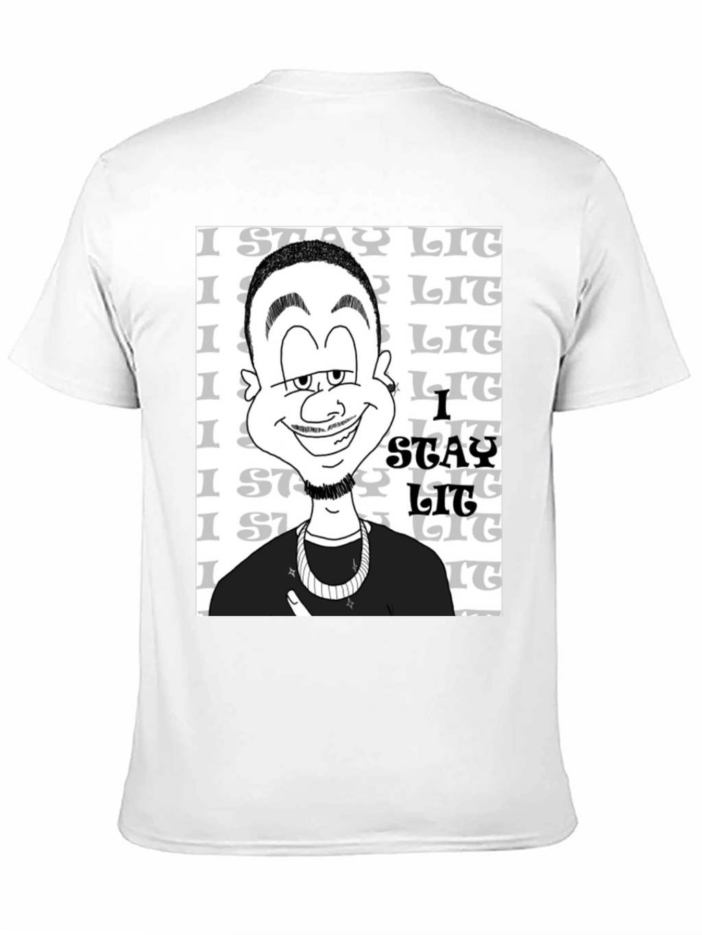 Stay Lit Black Graphic T-Shirt