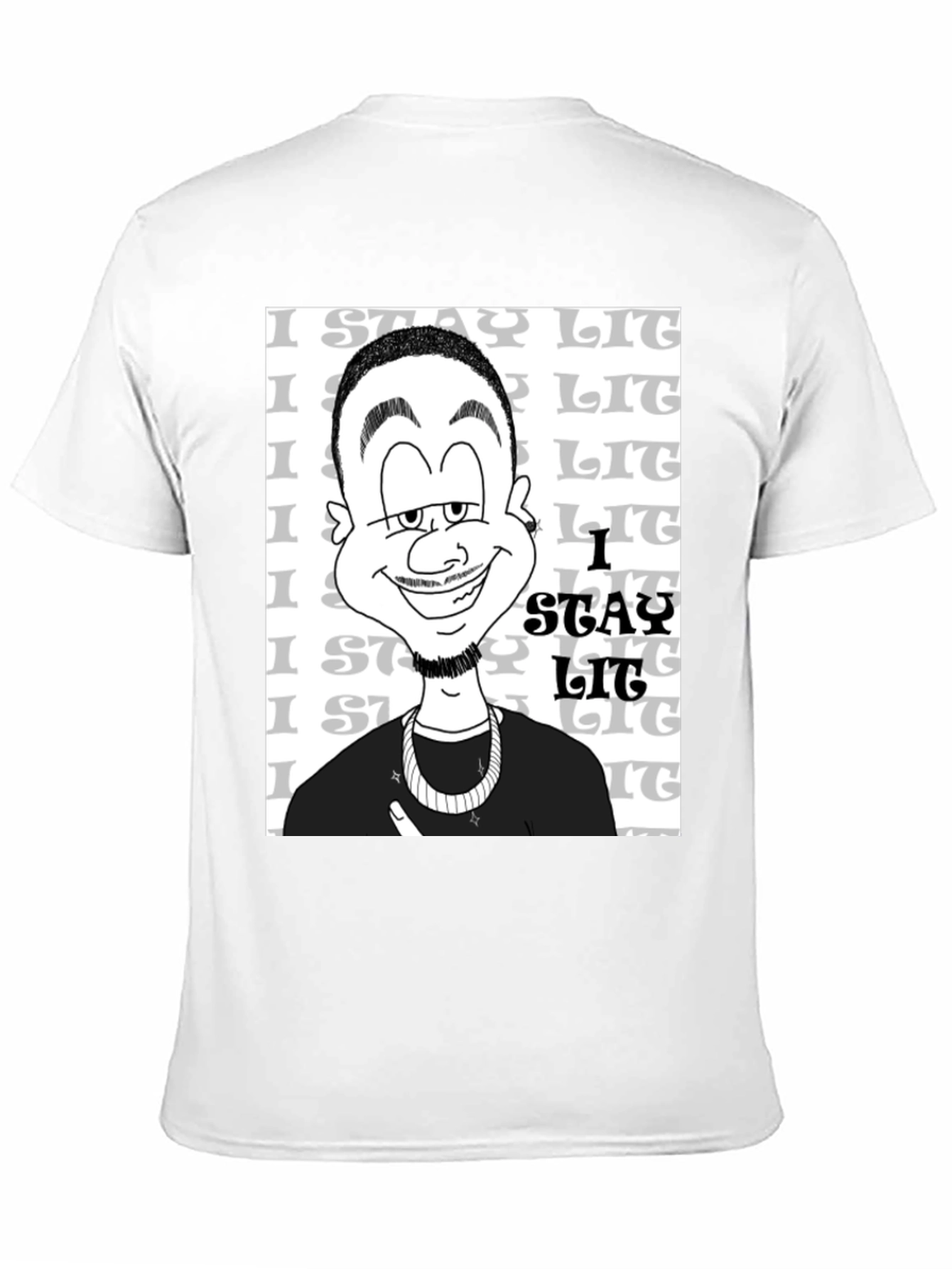 Stay Lit Black Graphic T-Shirt