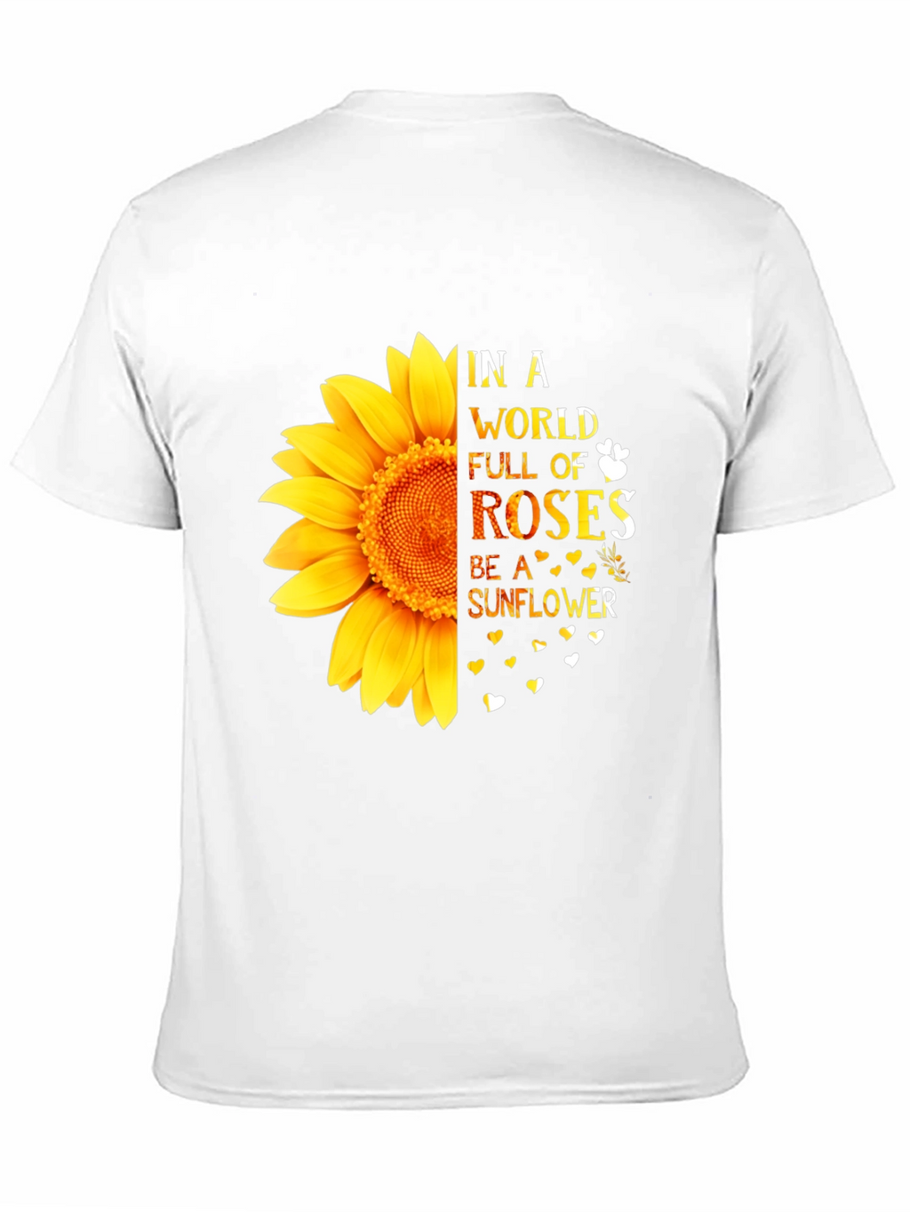 Sunflower Graphic Tee - Inspirational Quote Shirt