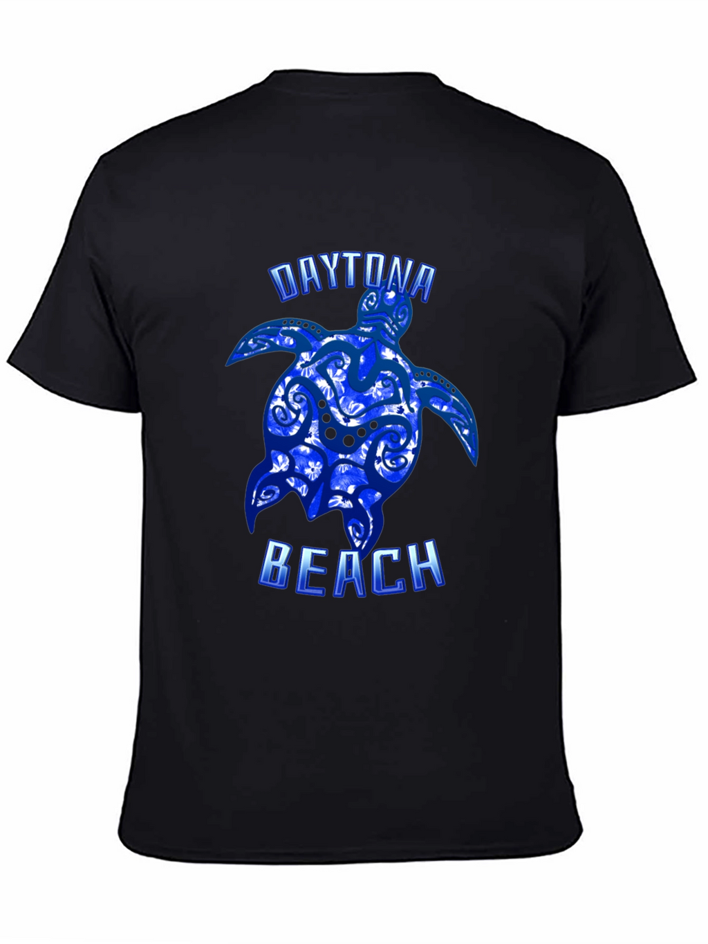 Daytona Beach Turtle Graphic Tee - Black