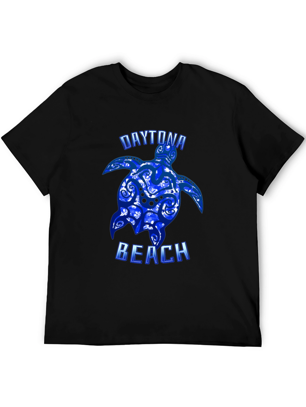 Daytona Beach Turtle Graphic Tee - Black