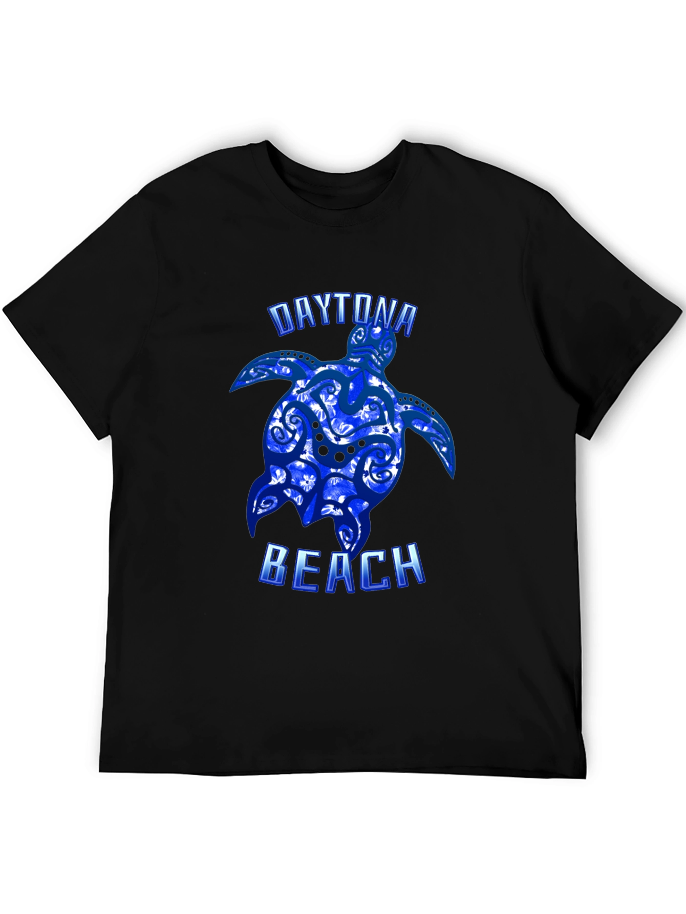 Daytona Beach Turtle Graphic Tee - Black