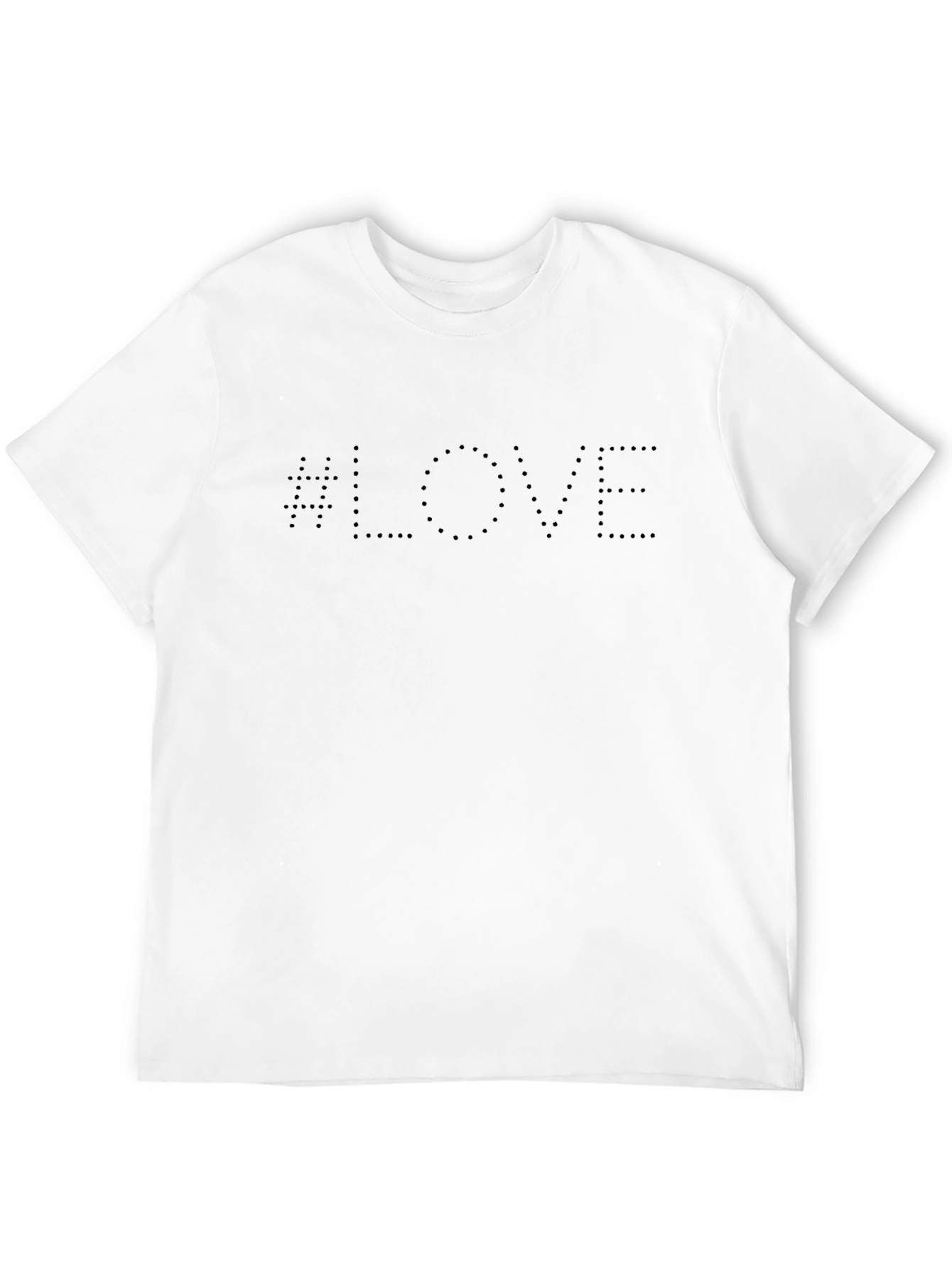 Love Dotted Black T-Shirt - Modern Style