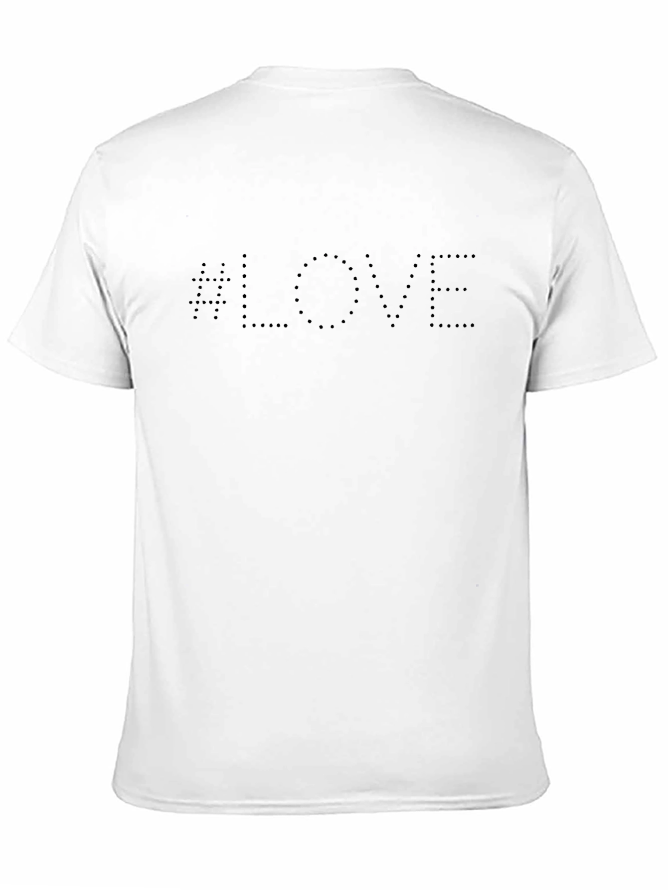 Love Dotted Black T-Shirt - Modern Style