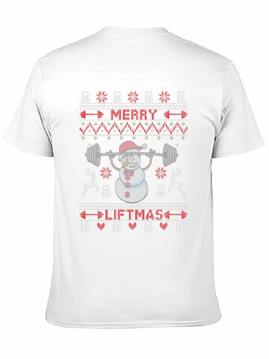 Merry Liftmas Ugly Christmas Sweater Style T-Shirt