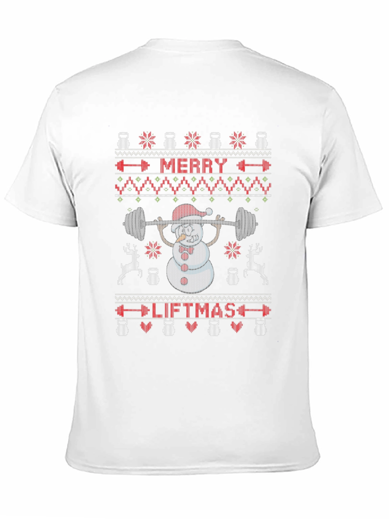Merry Liftmas Ugly Christmas Sweater Style T-Shirt