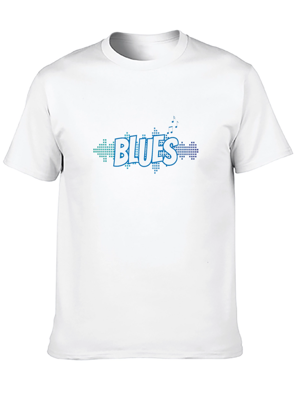 Blues Music Graphic Tee - Black Cotton T-Shirt
