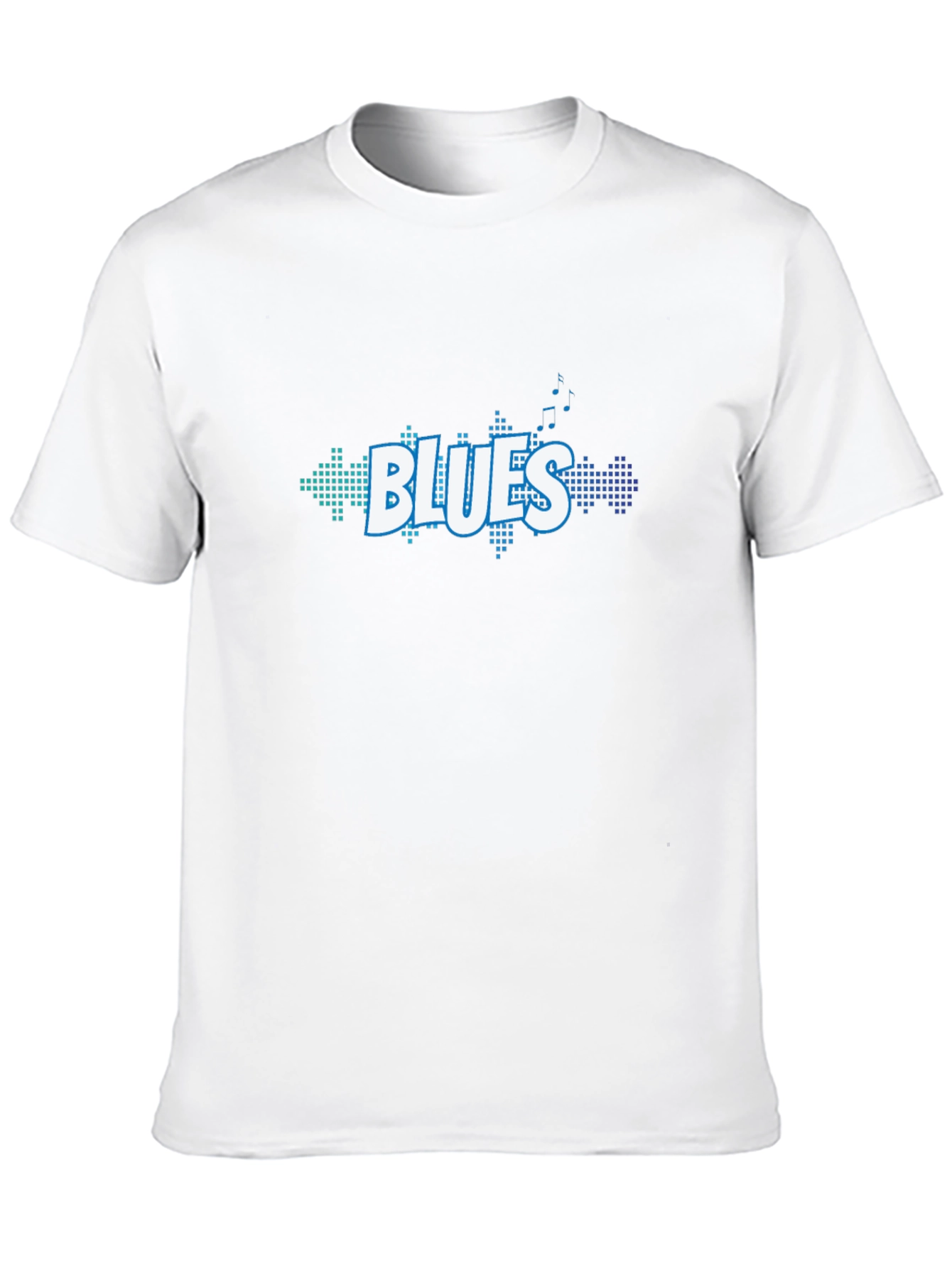 Blues Music Graphic Tee - Black Cotton T-Shirt