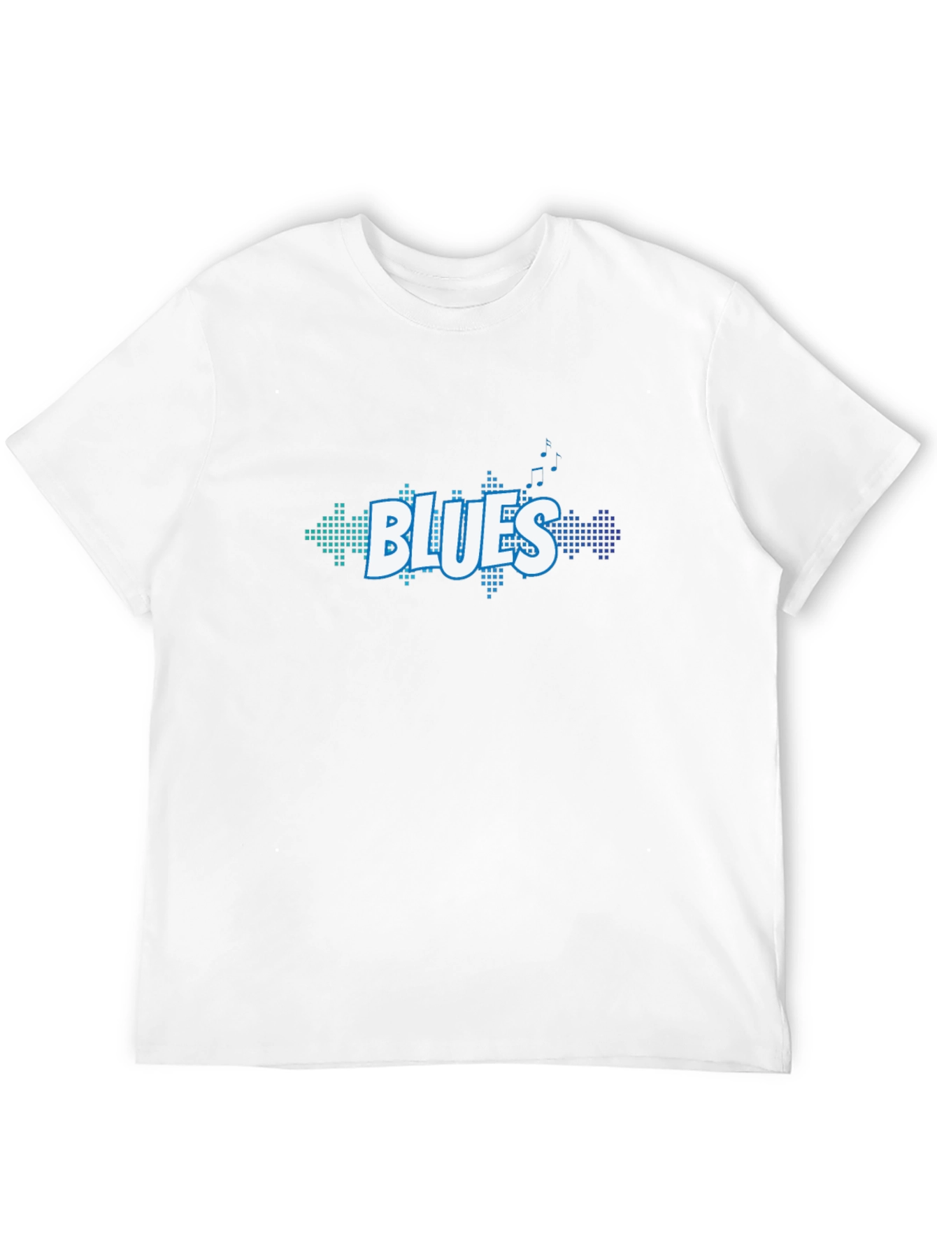 Blues Music Graphic Tee - Black Cotton T-Shirt