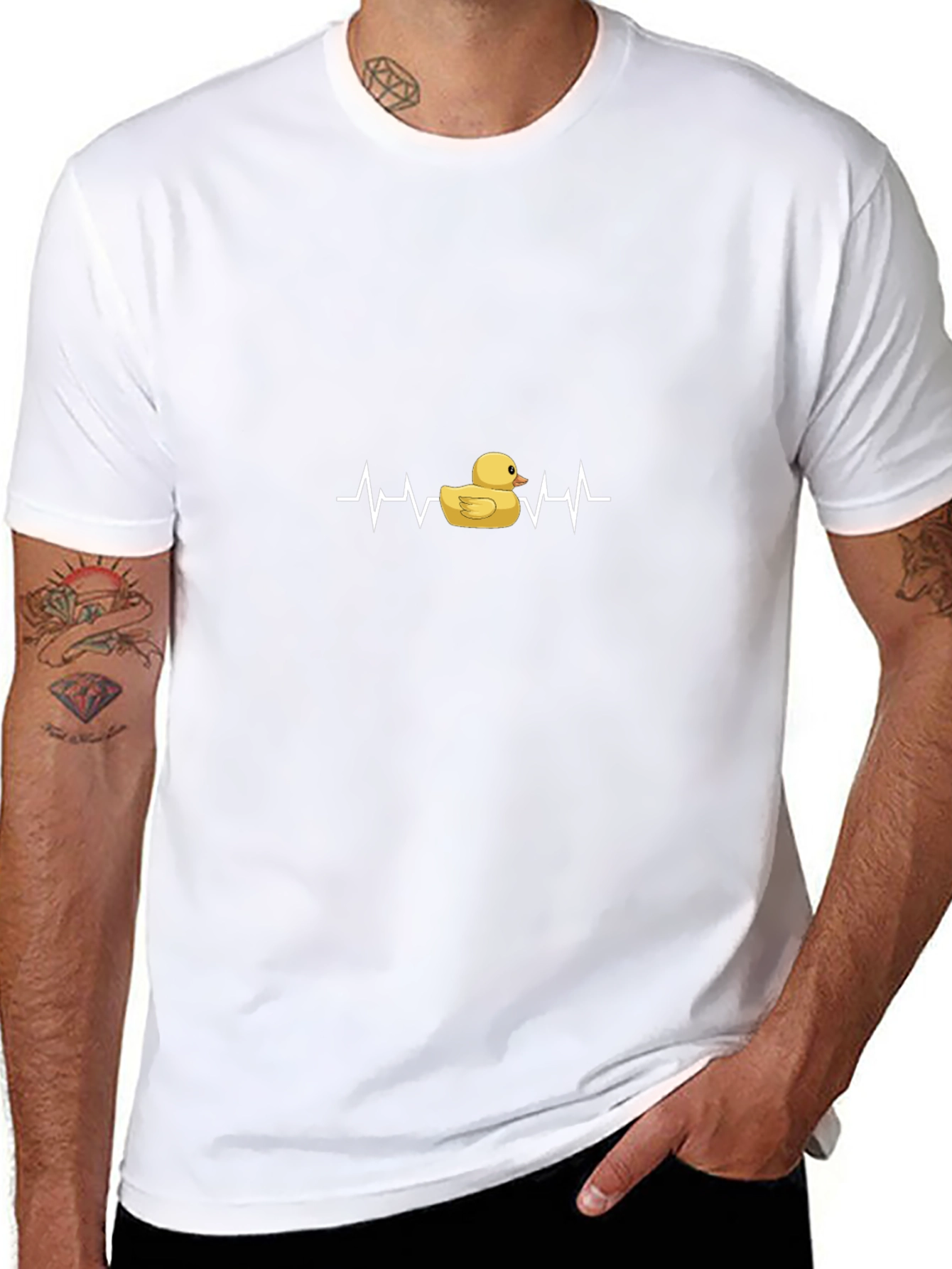 Rubber Duck Heartbeat Graphic Tee