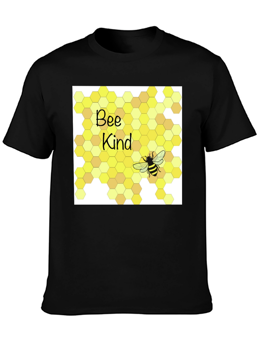 Bee Kind T-Shirt Honeycomb Graphic Tee