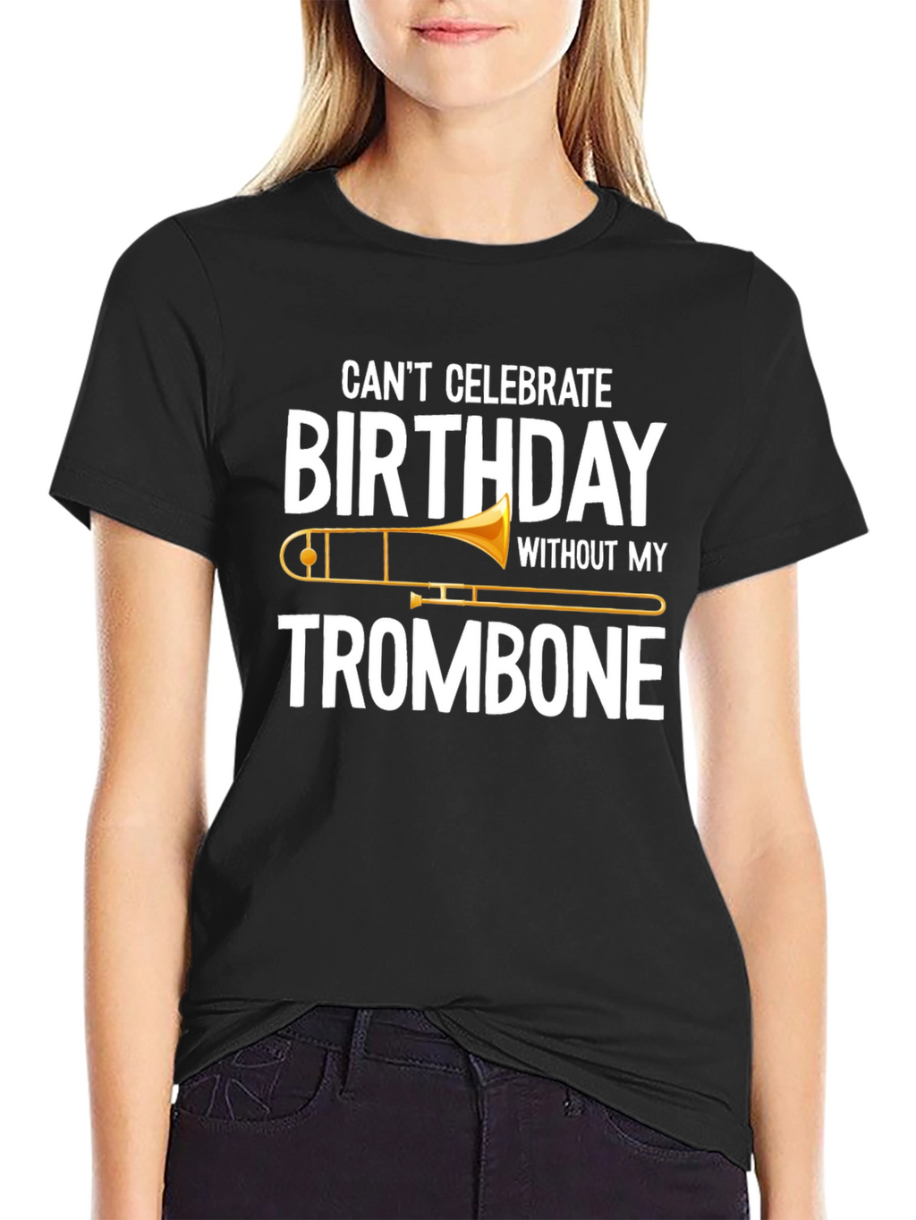 Trombone Birthday T-Shirt - Music Lover Gift