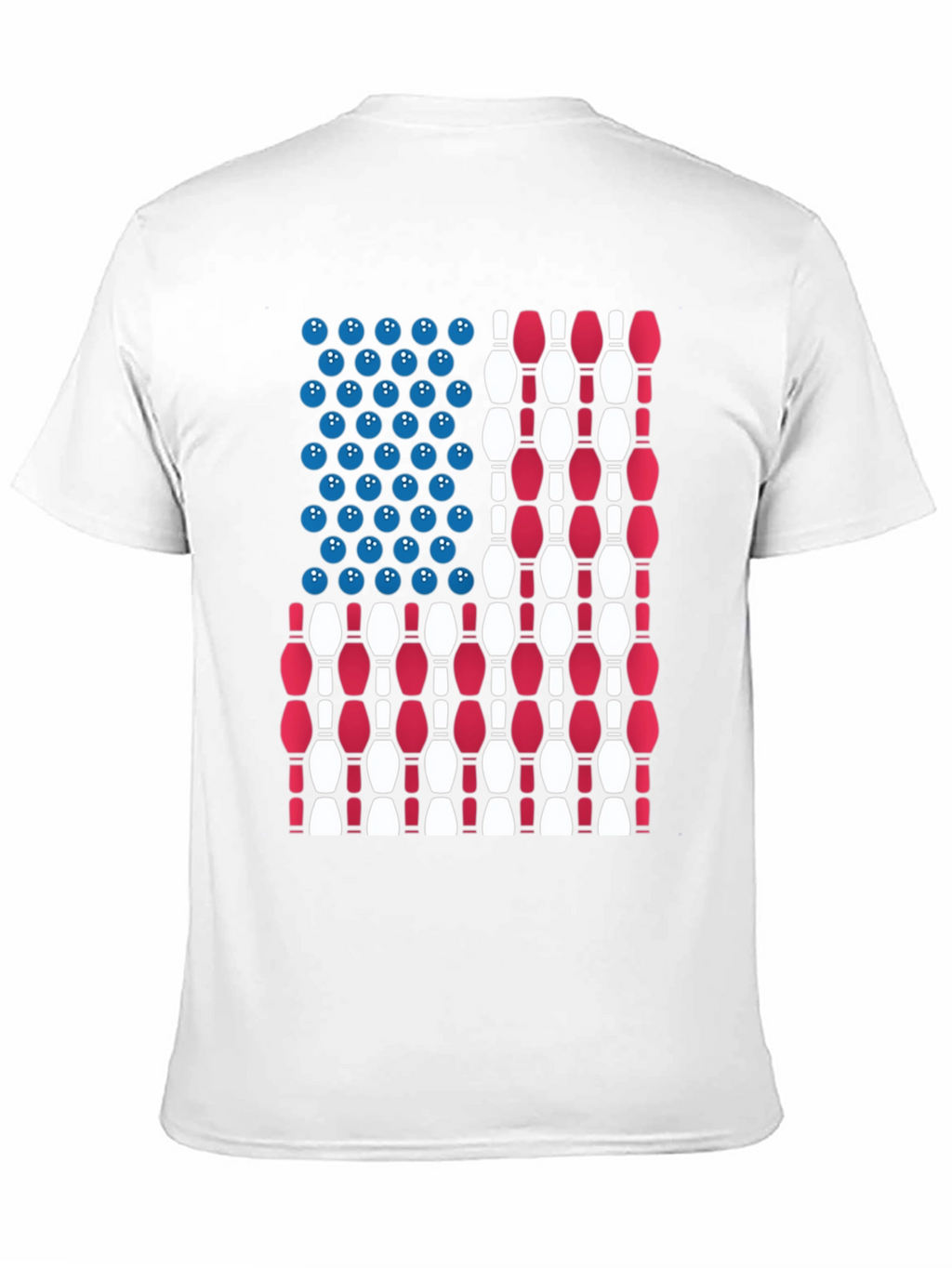 Bowling USA Flag T-Shirt Patriotic Apparel