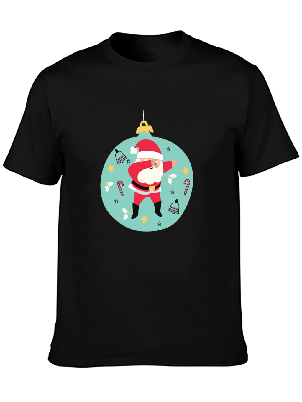Dabbing Santa Christmas Ornament T-Shirt