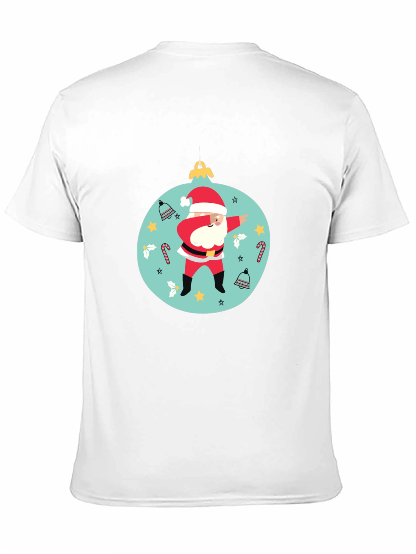 Dabbing Santa Christmas Ornament T-Shirt