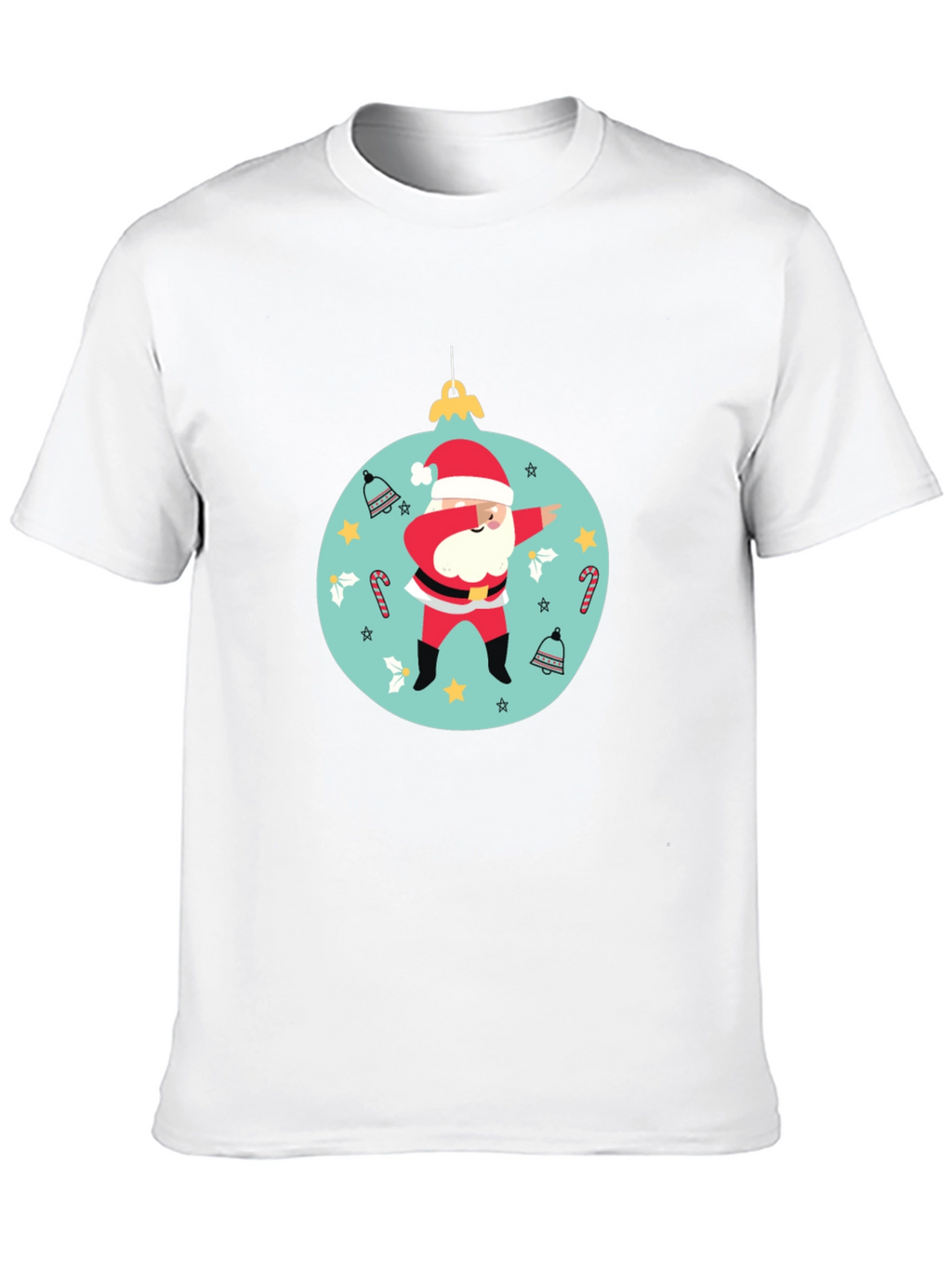Dabbing Santa Christmas Ornament T-Shirt