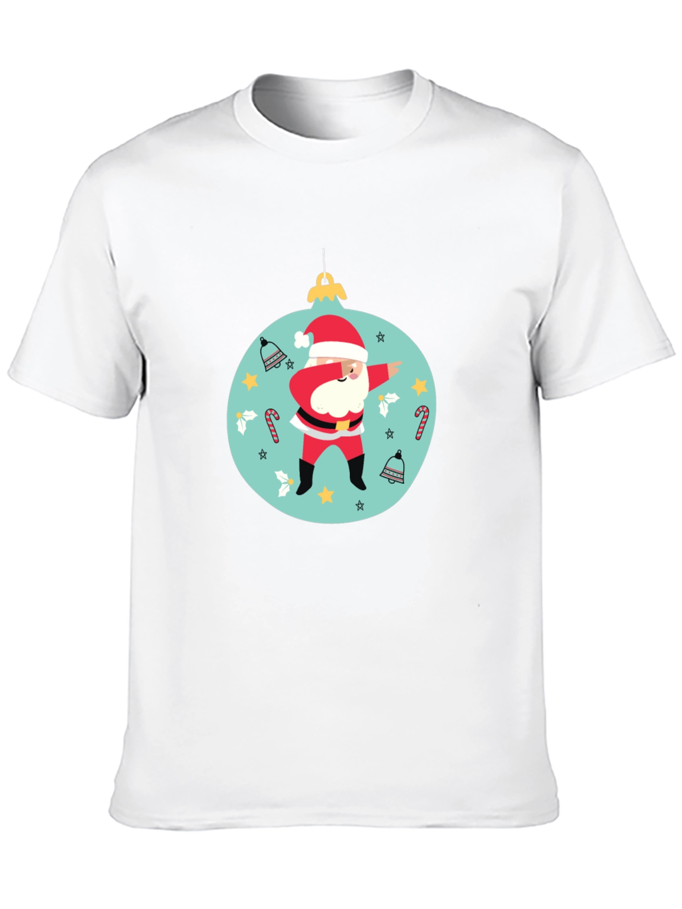 Dabbing Santa Christmas Ornament T-Shirt