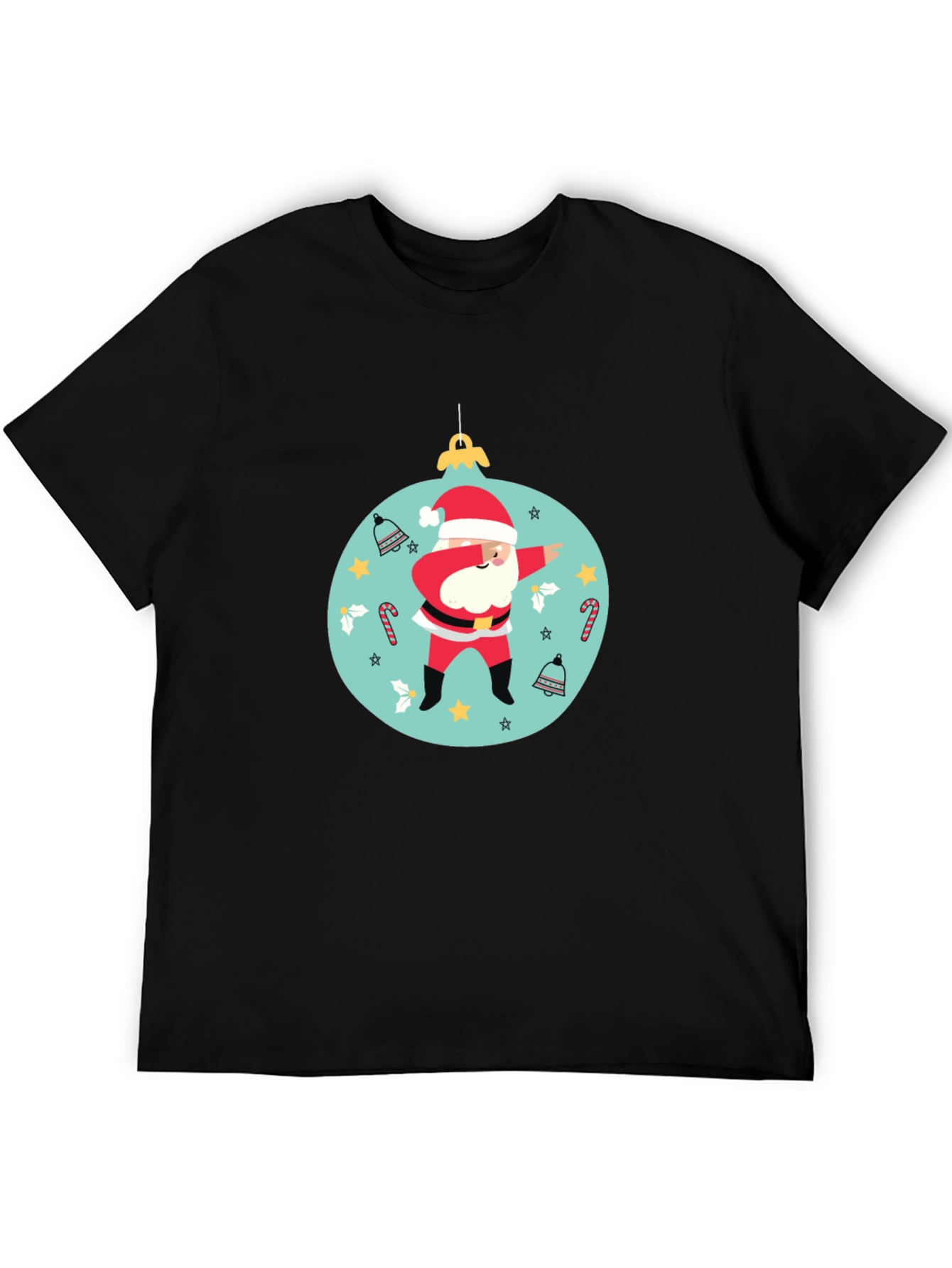 Dabbing Santa Christmas Ornament T-Shirt