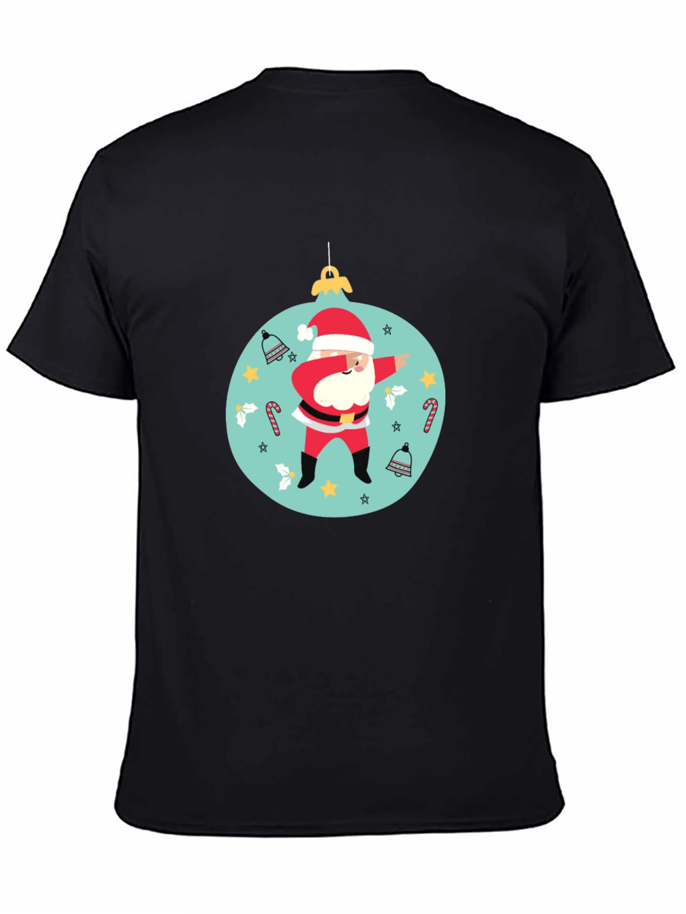 Dabbing Santa Christmas Ornament T-Shirt