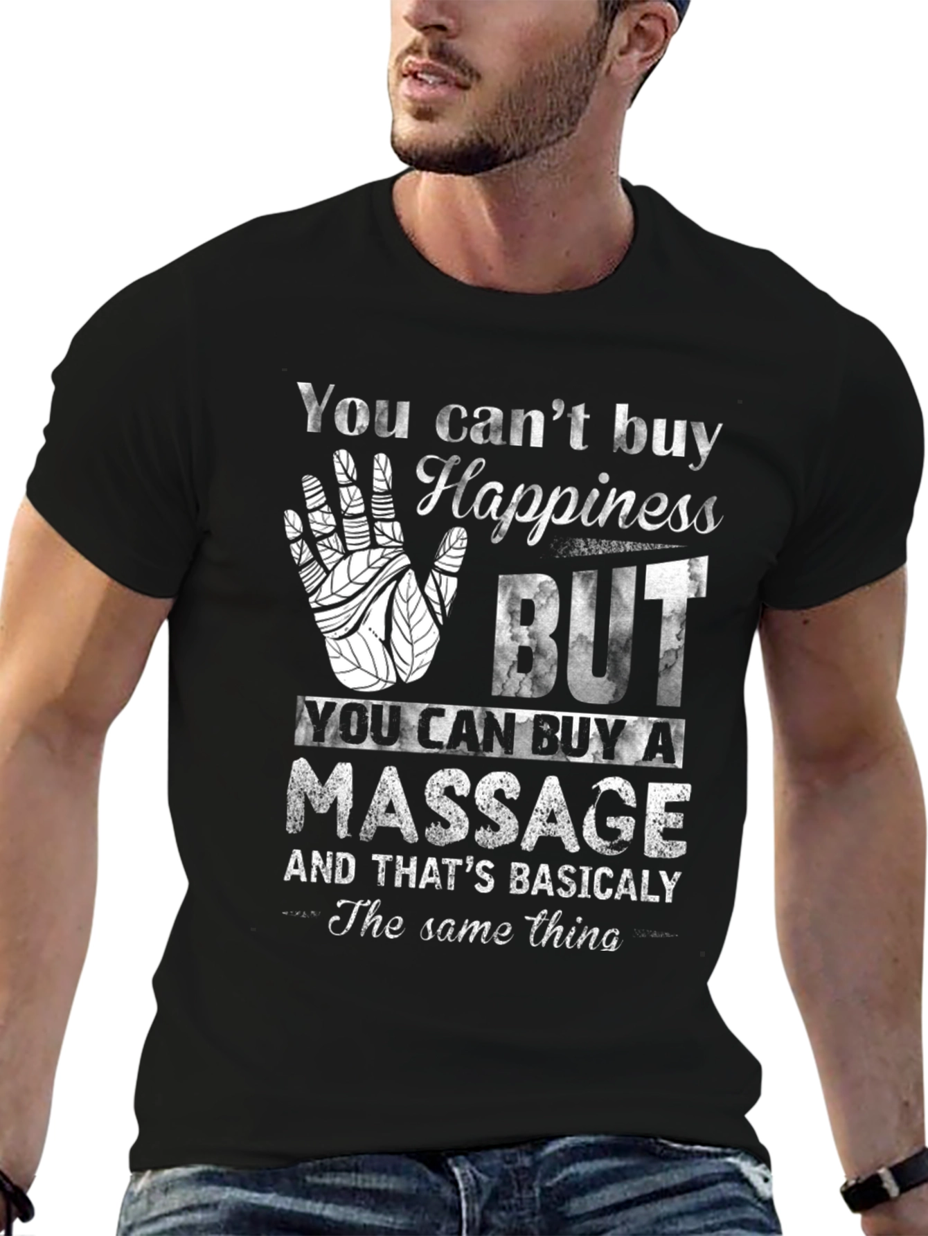 Happiness Massage T-Shirt Funny Relaxing Gift Tee