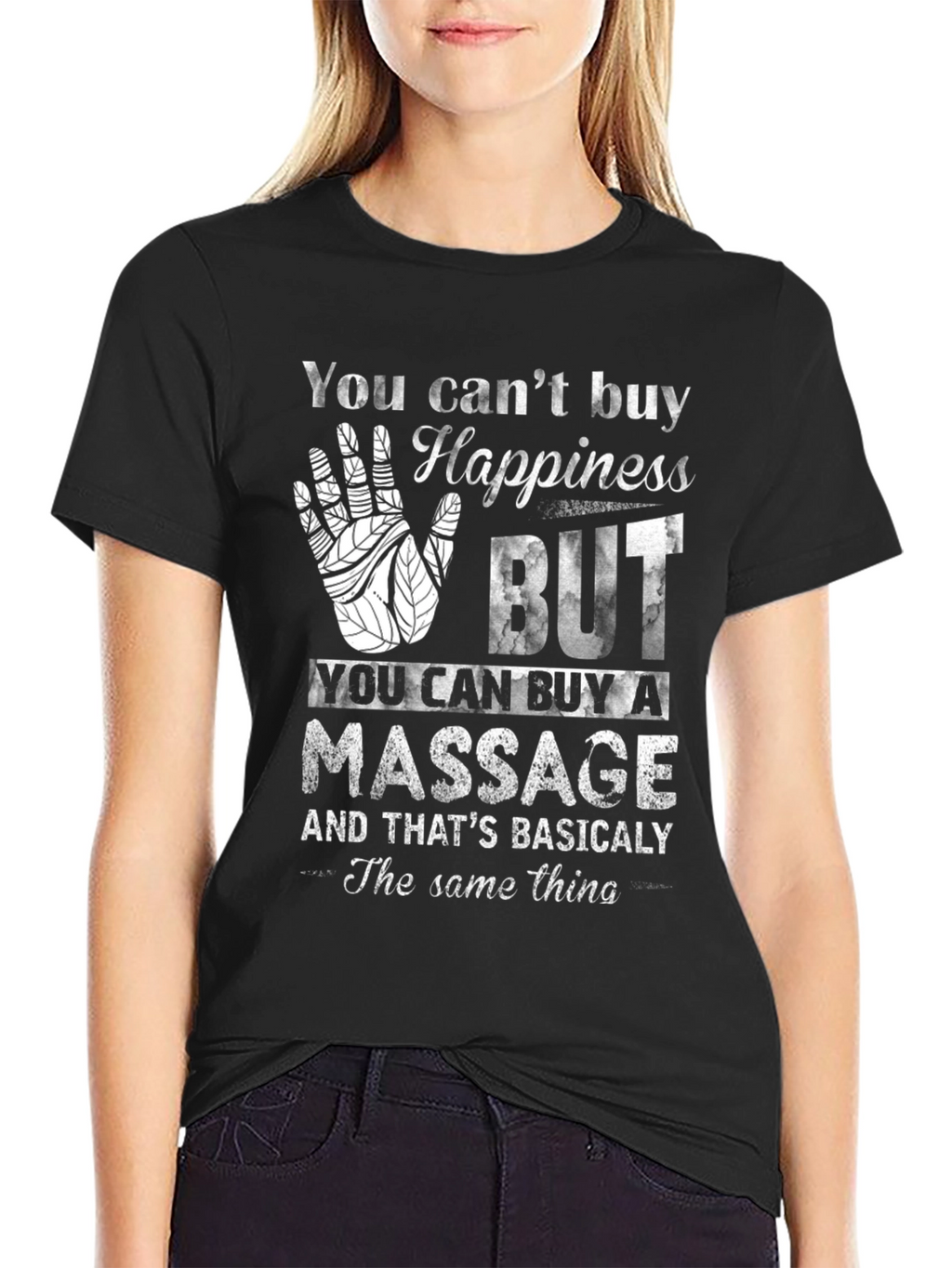 Happiness Massage T-Shirt Funny Relaxing Gift Tee