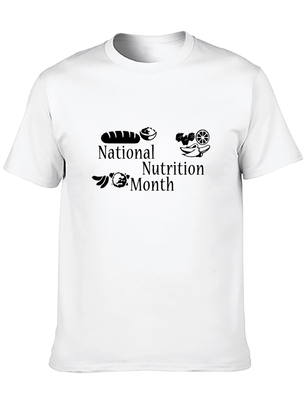 National Nutrition Month Black T-Shirt