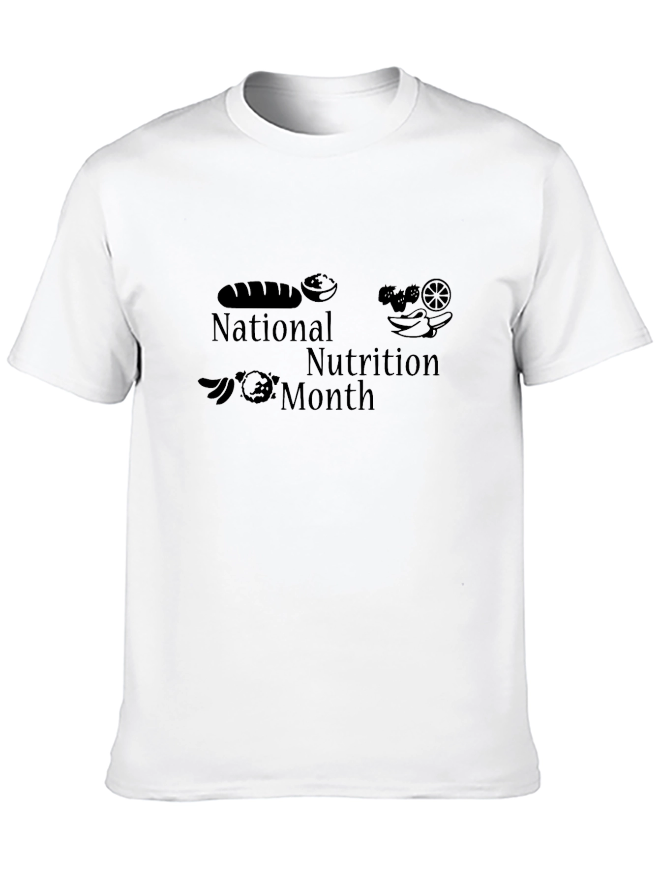 National Nutrition Month Black T-Shirt