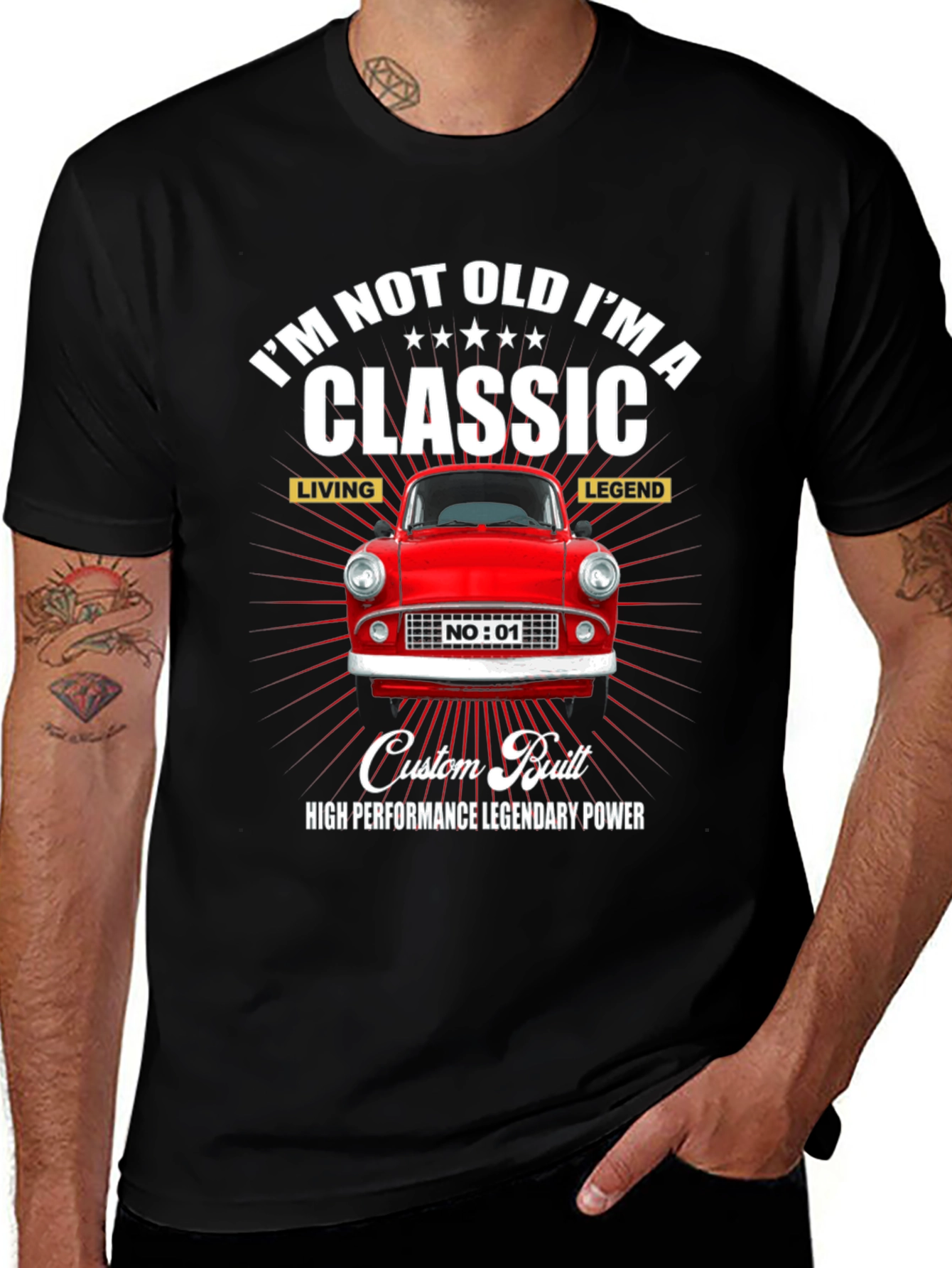 Classic Car T-Shirt: Im Not Old Im A Classic