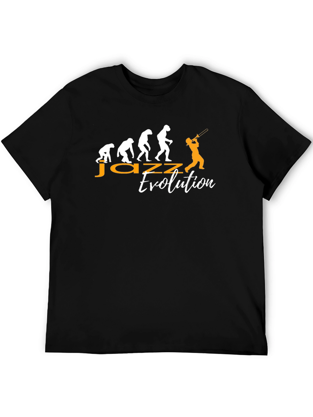 Jazz Evolution Graphic T-Shirt - Black