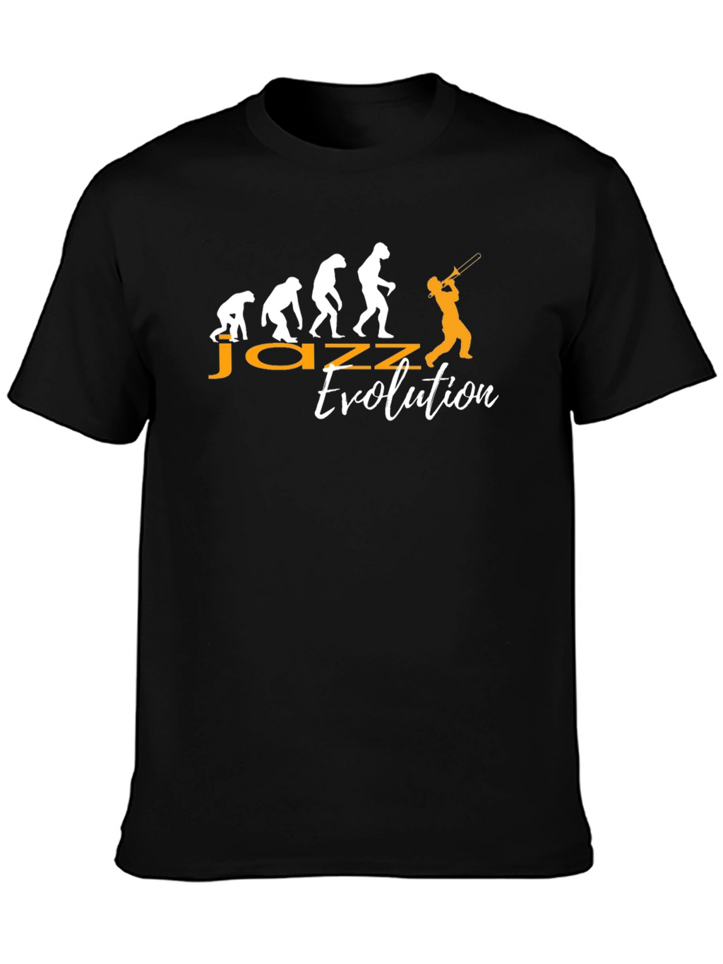 Jazz Evolution Graphic T-Shirt - Black