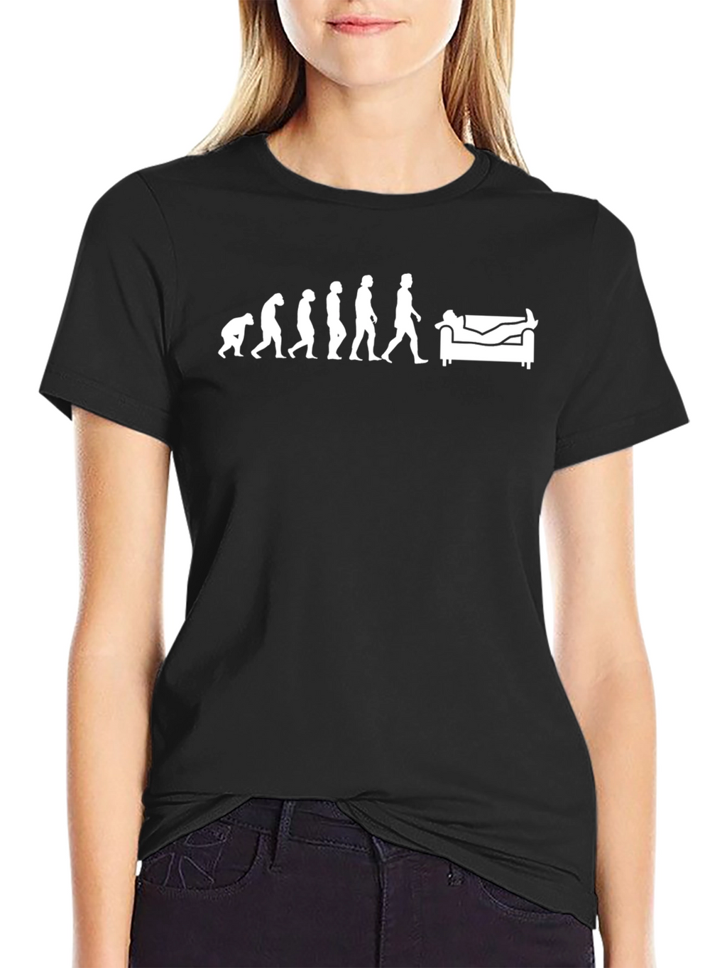 Evolution to Couch Potato T-Shirt
