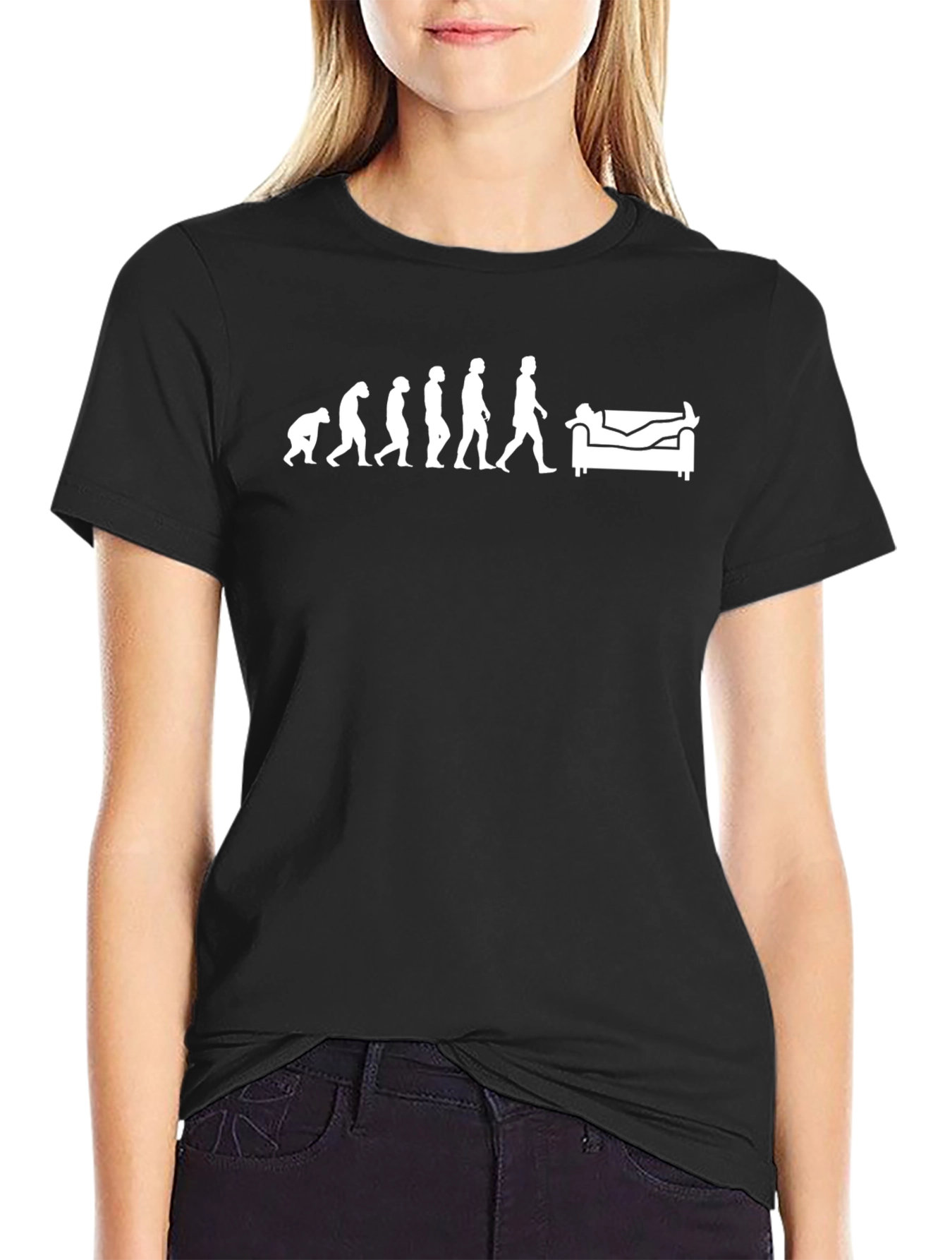 Evolution to Couch Potato T-Shirt