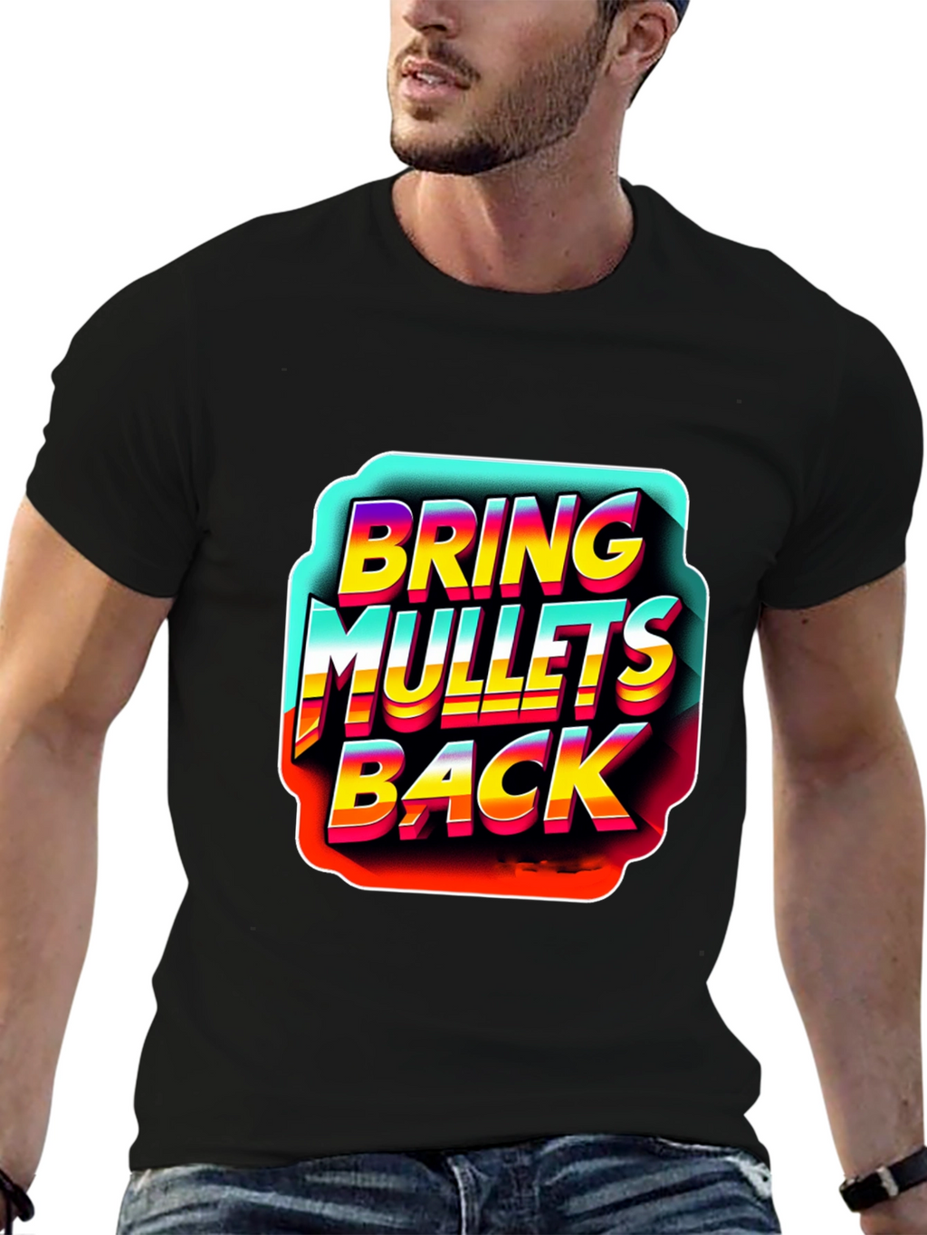 Bring Mullets Back T-Shirt Retro Style Design