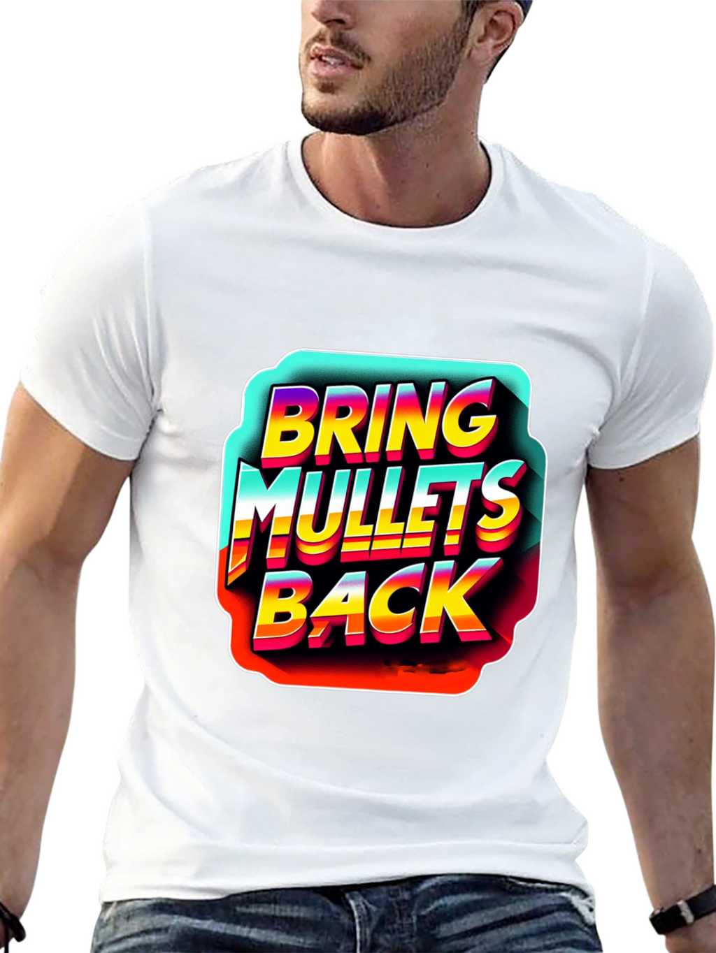 Bring Mullets Back T-Shirt Retro Style Design